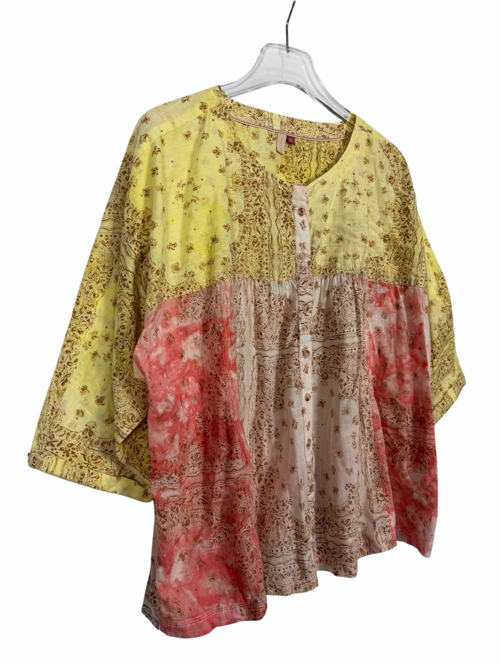 Anthropologie Pilcro The Tavi Button Front 100% Cotton Blouse Top Size XL - Picture 5 of 9